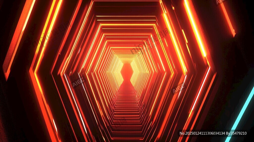 霓虹燈隧道