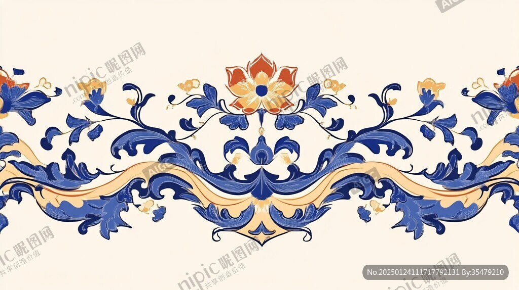 中式高檔北歐藝術(shù)花紋