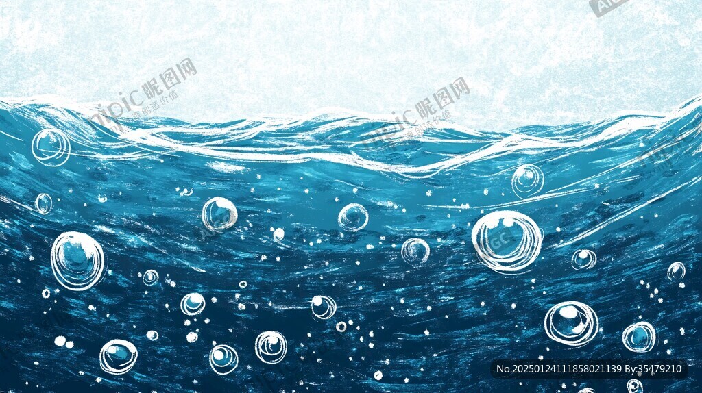海水泡泡素材
