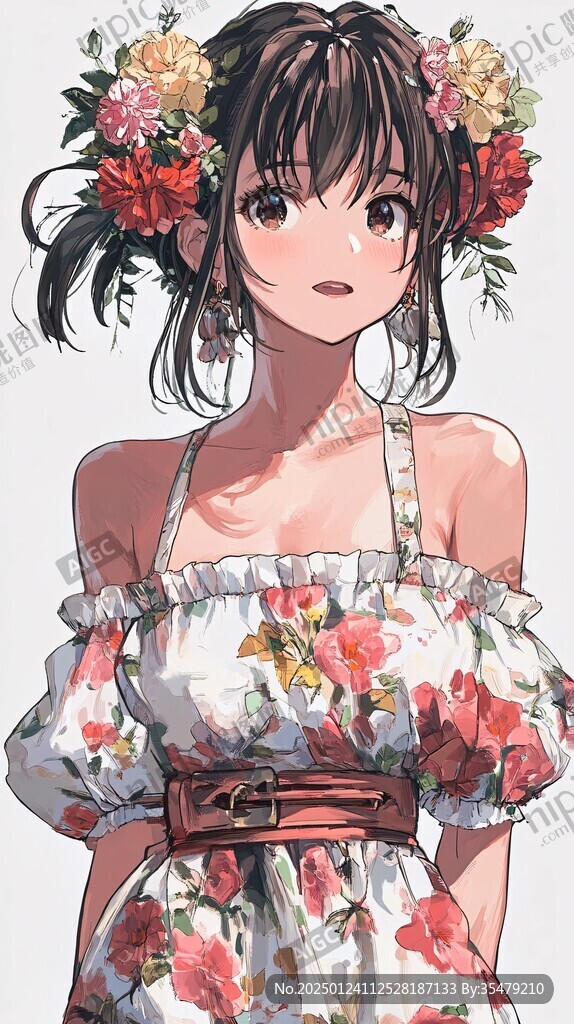 日系少女插畫(huà)