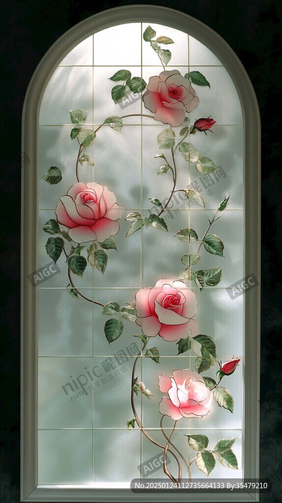 玫瑰花櫥窗