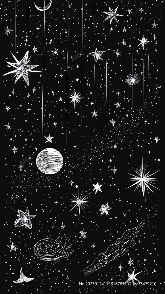 創(chuàng)意夜晚星點(diǎn)流星