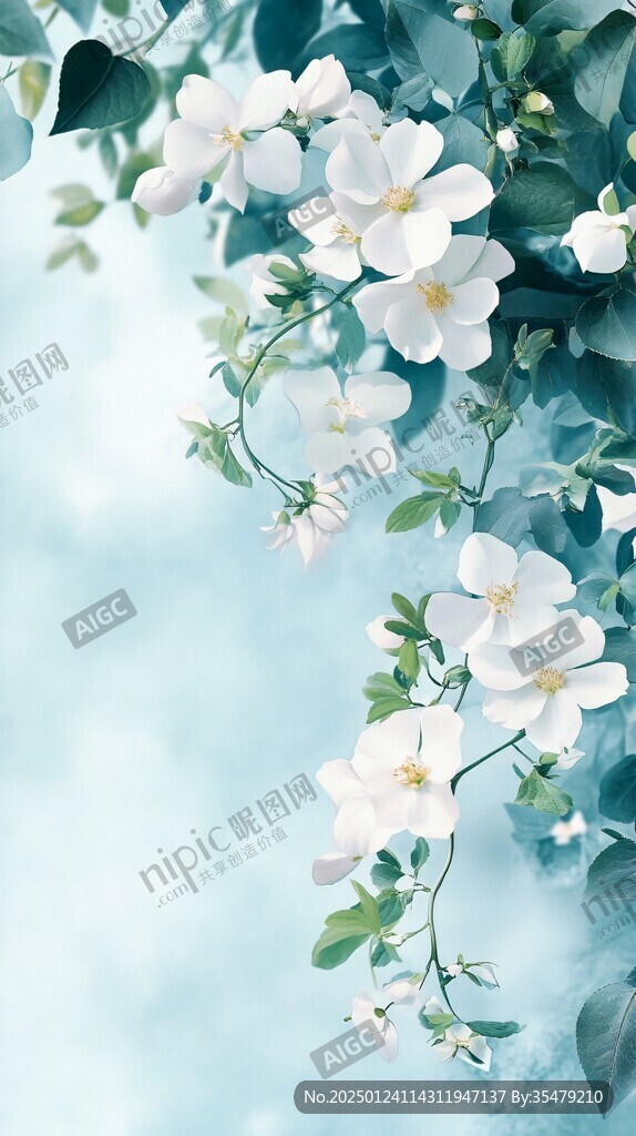 唯美梨花鮮花