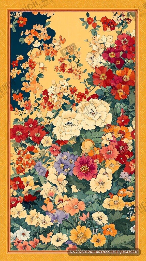高貴典雅花開富貴