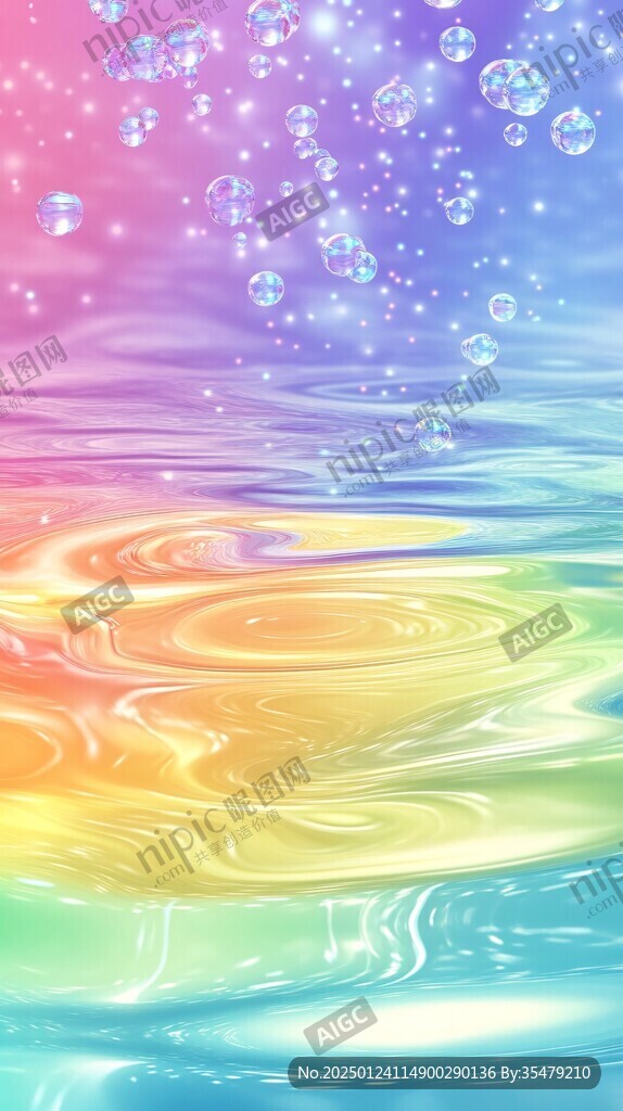 漸變色水面