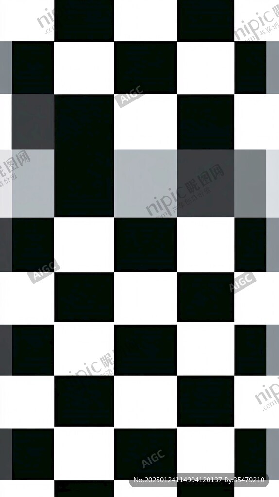 黑白棋盤格地板