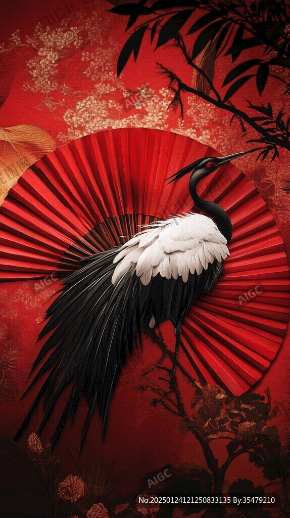 古風(fēng)古典仙鶴