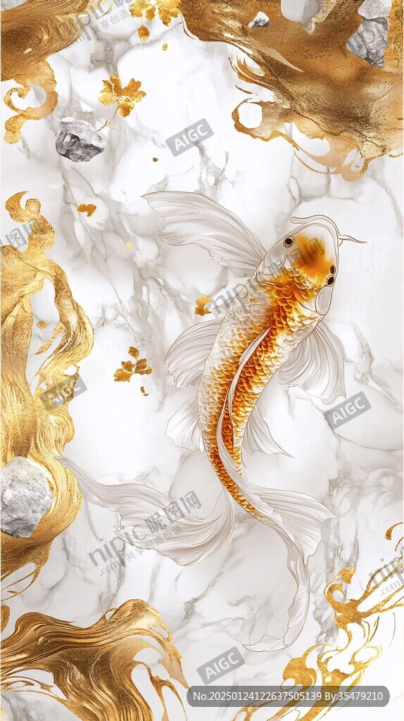 輕奢九魚圖