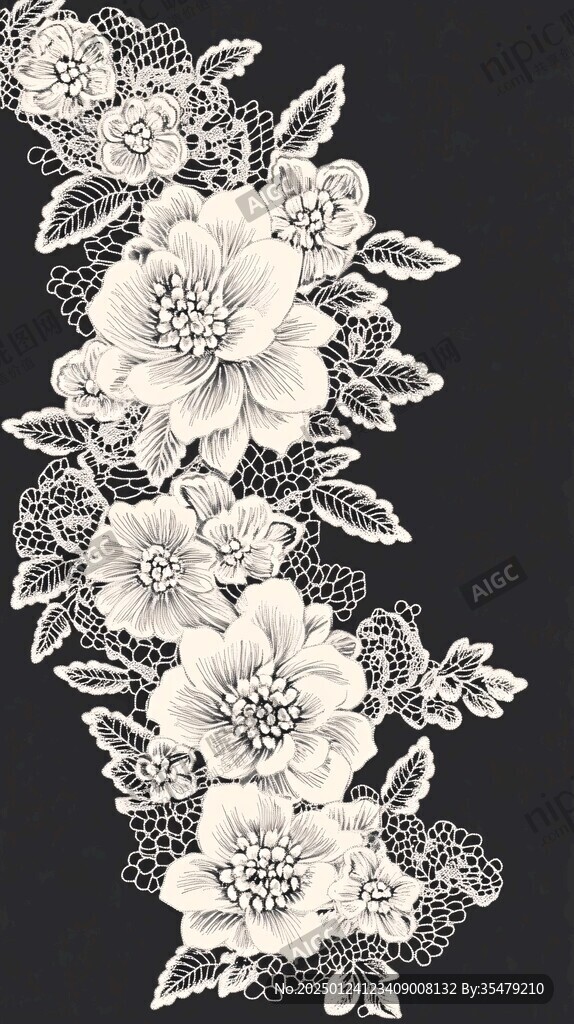 牡丹原創(chuàng)青花圖案