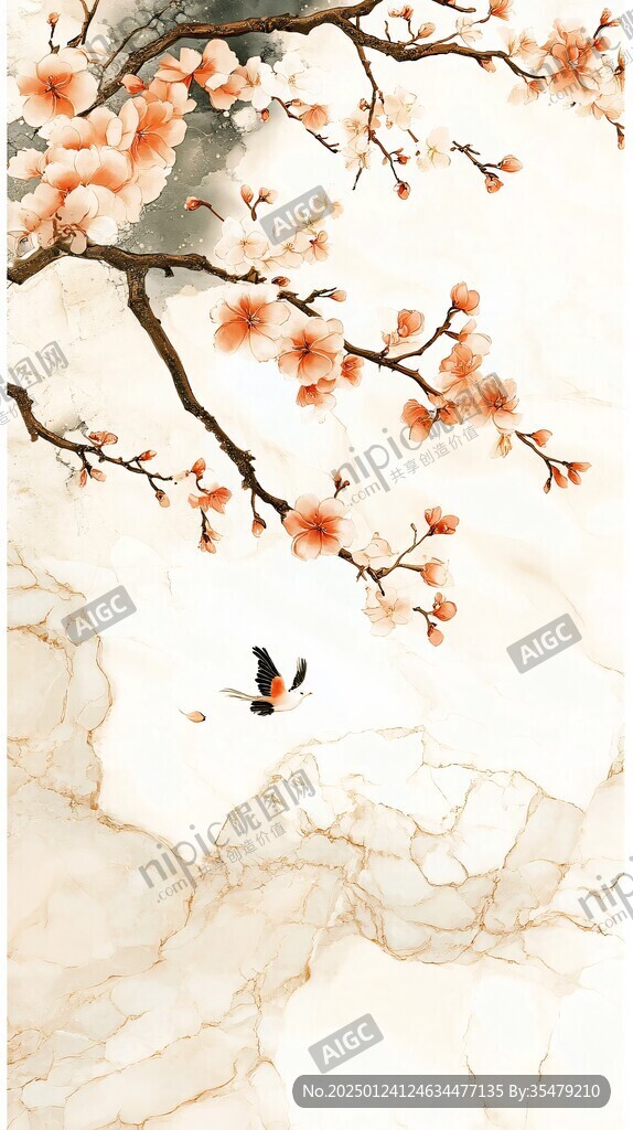 古風工筆梅花