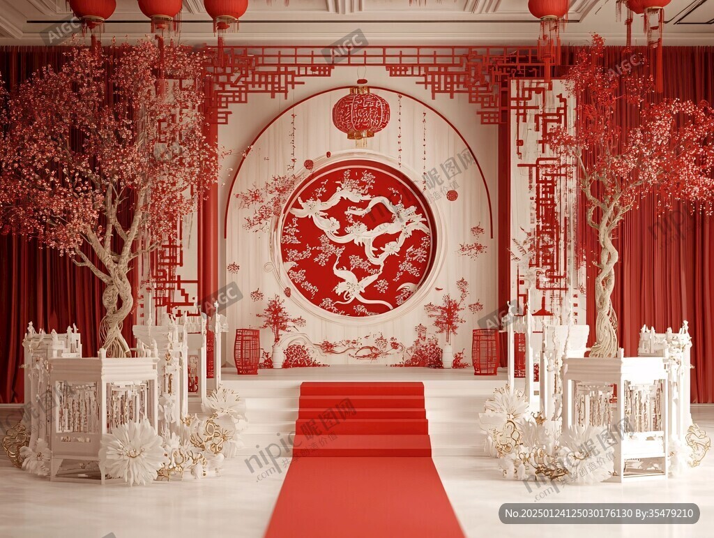 新中式婚禮場(chǎng)景