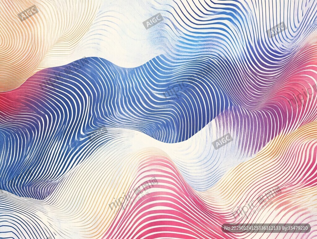 抽像山水线条背景 抽像山水线条背景