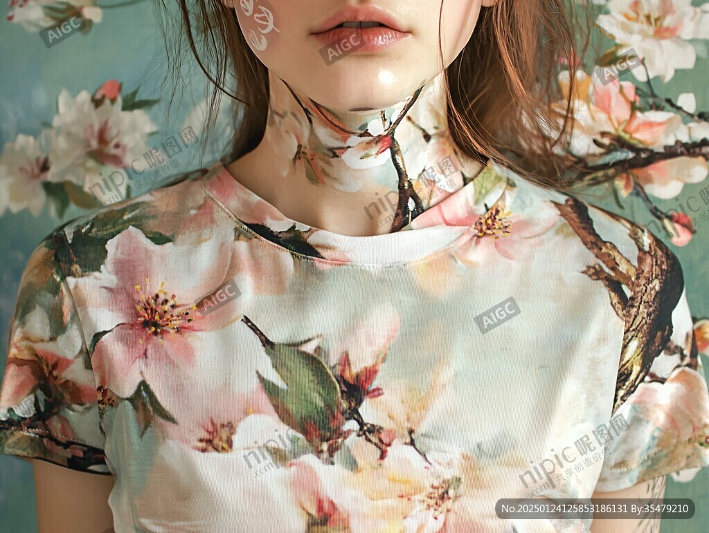 印花旗袍