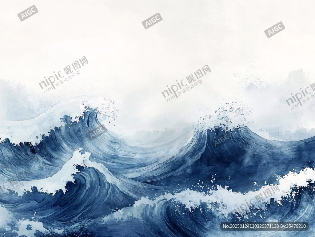 古風海浪浪花