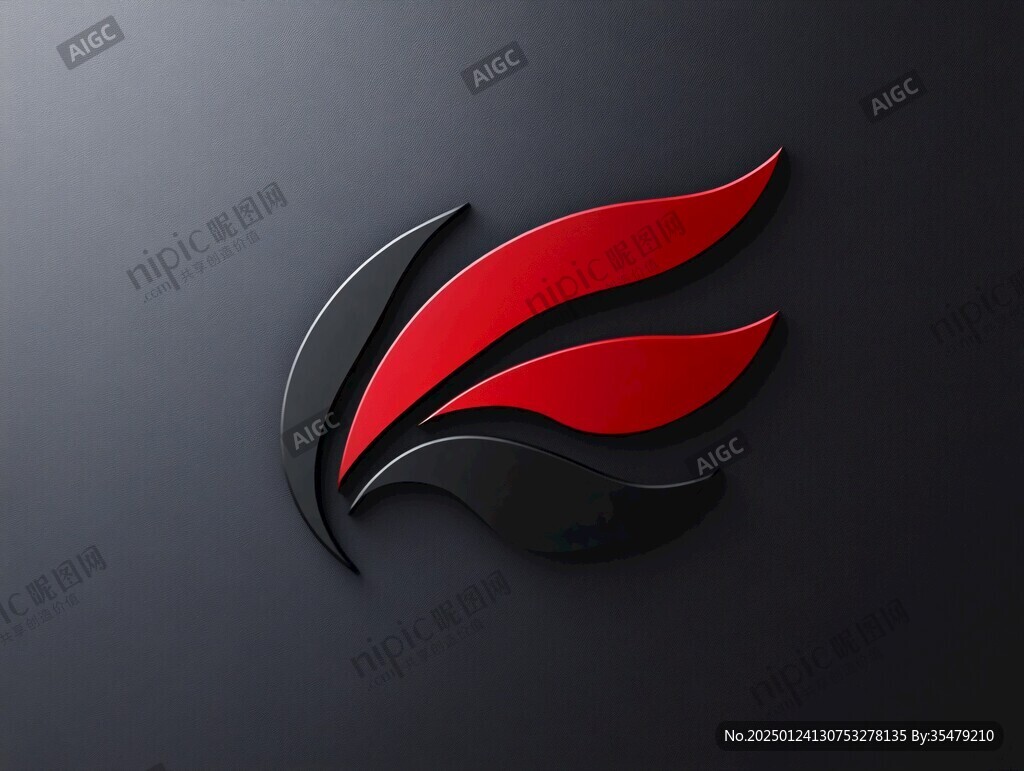 黑紅logo