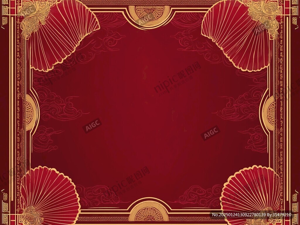 高端紅色復(fù)古背景