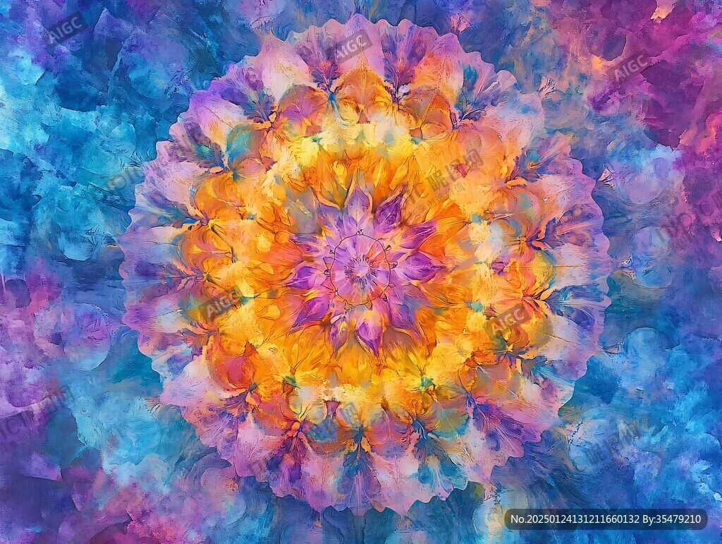 幻彩抽象花