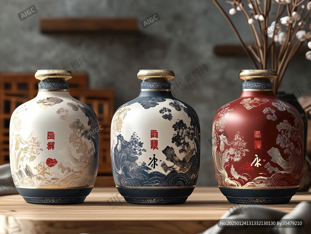 陶瓷酒瓶設計