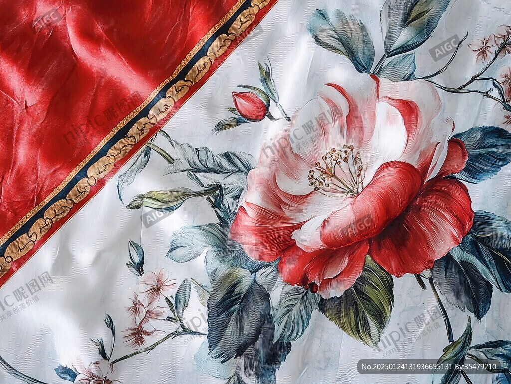 漢服刺繡綢緞