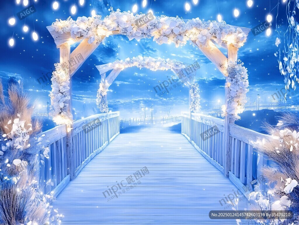 歐式拱門星光主題場景