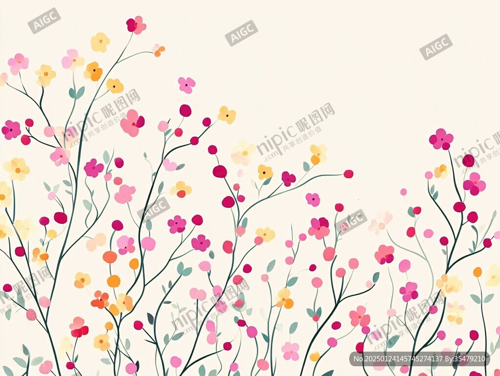 花枝背景圖