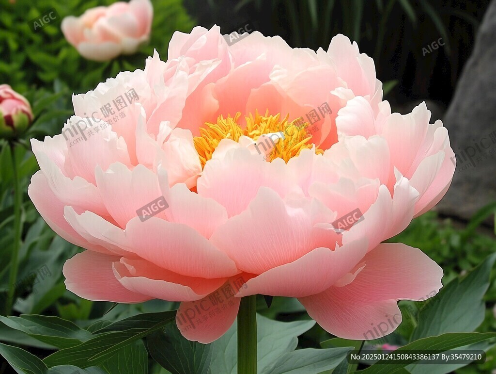妖艷芍藥花