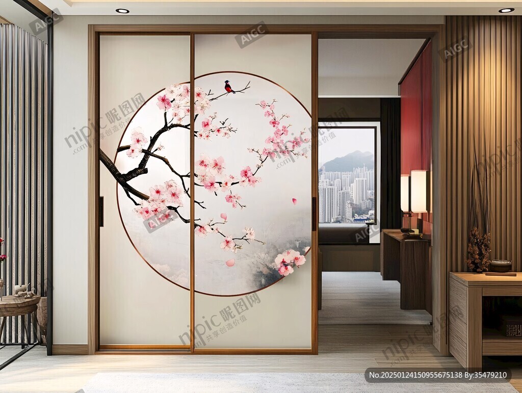 新中式桃花