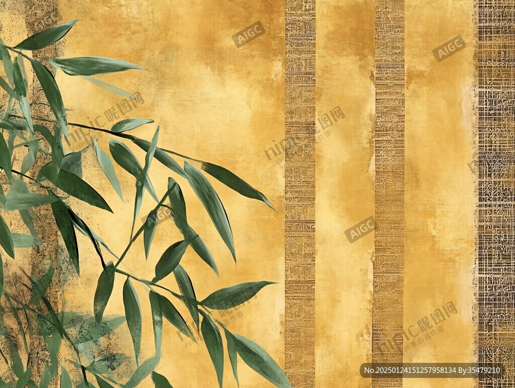 黃金竹背景