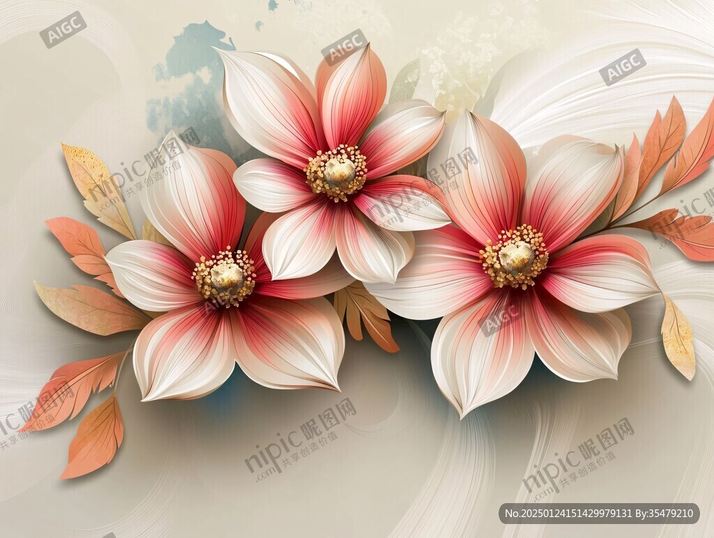 3d花朵背景墻