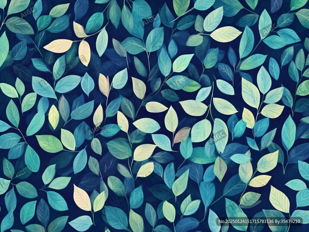 樹葉背景插畫