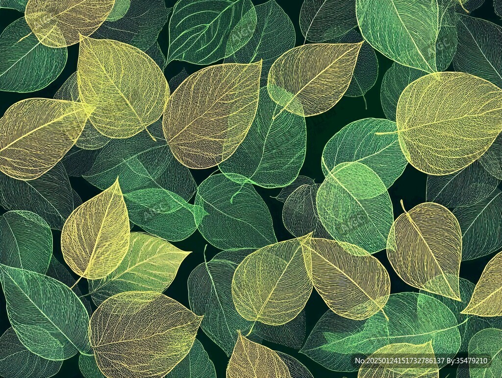 菩提葉底紋