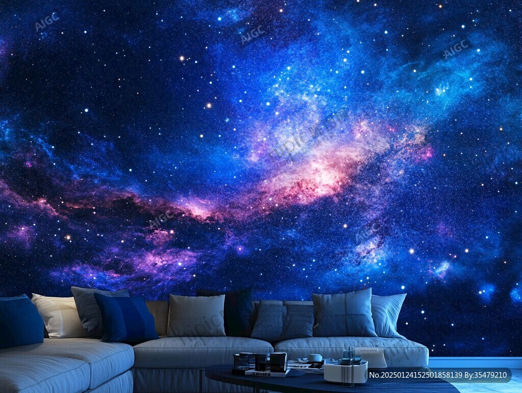 宇宙銀河系背景墻