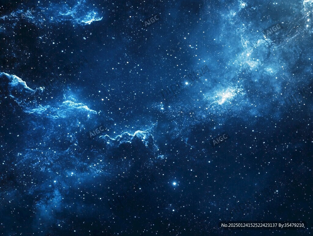 炫酷藍(lán)色宇宙背景