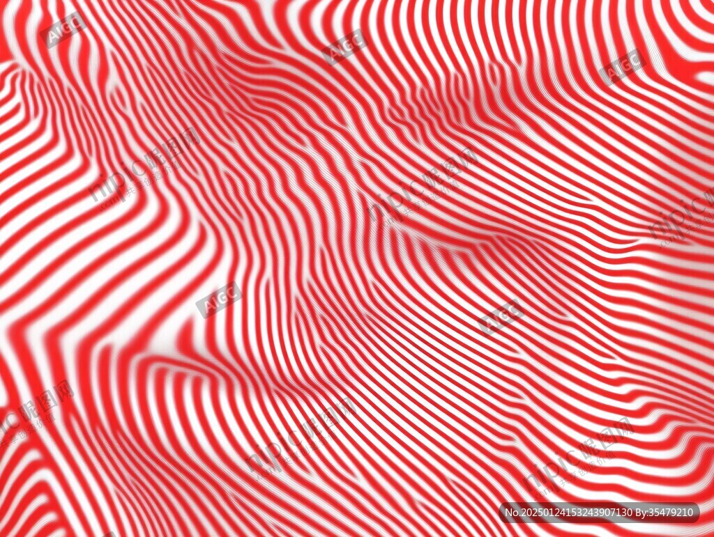 紅色波浪紋