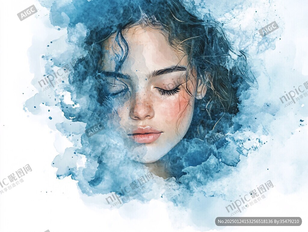 水彩唯美人物