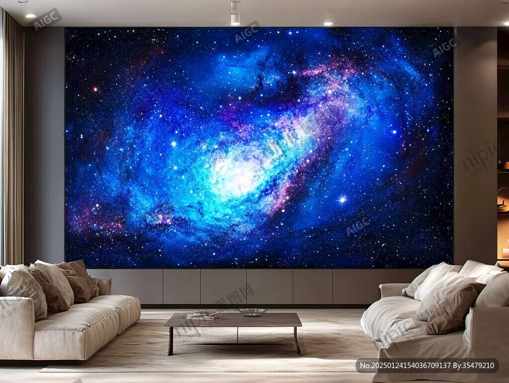 宇宙銀河系背景墻