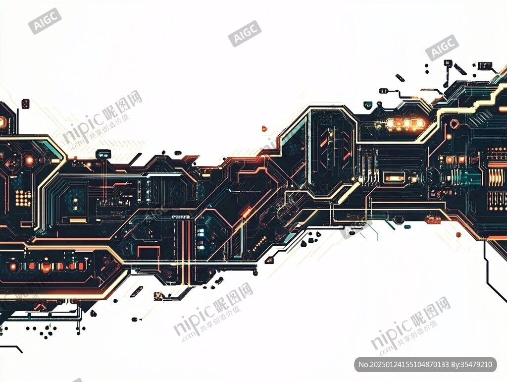 科幻電路背景