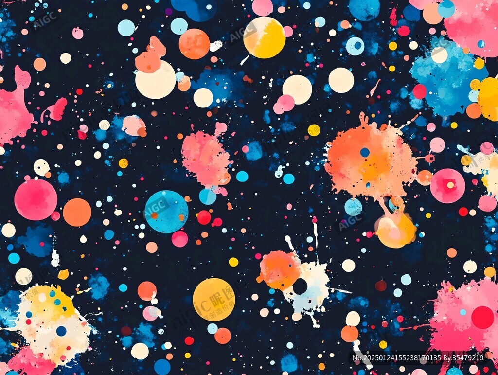 創(chuàng)意彩色繽紛宇宙插畫