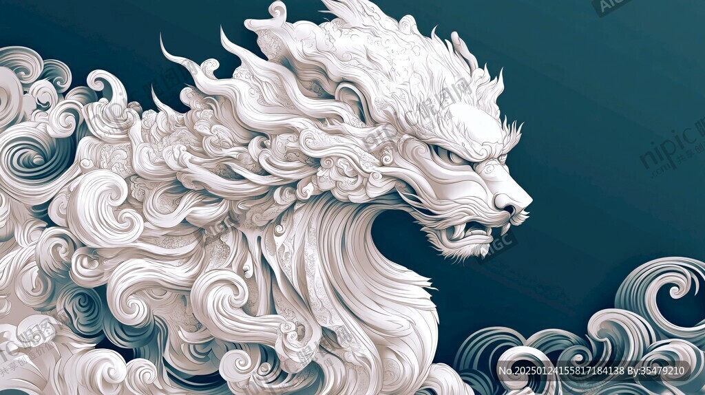 醒獅包裝插畫