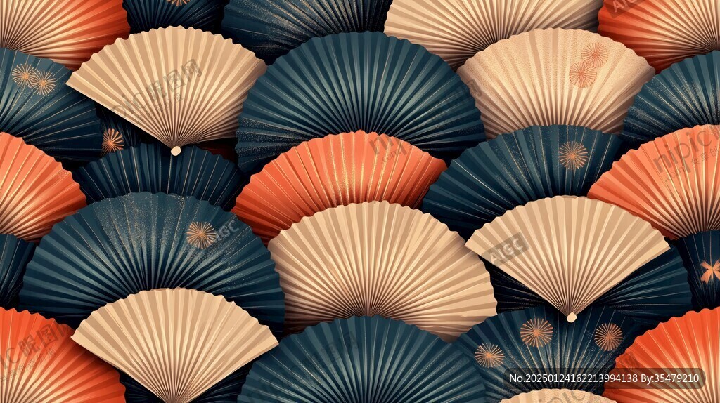 日本扇素材
