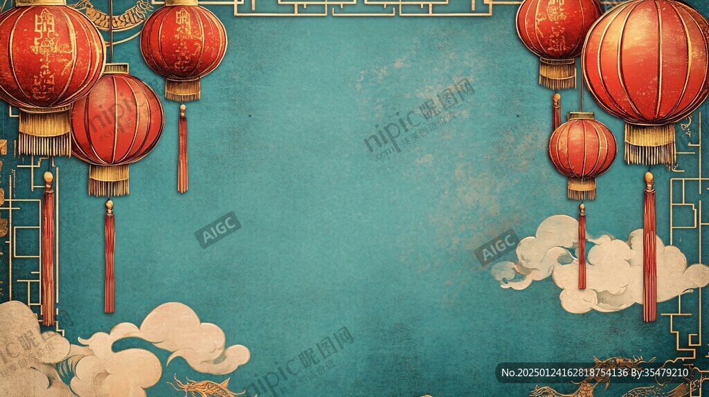 中式節(jié)日背景