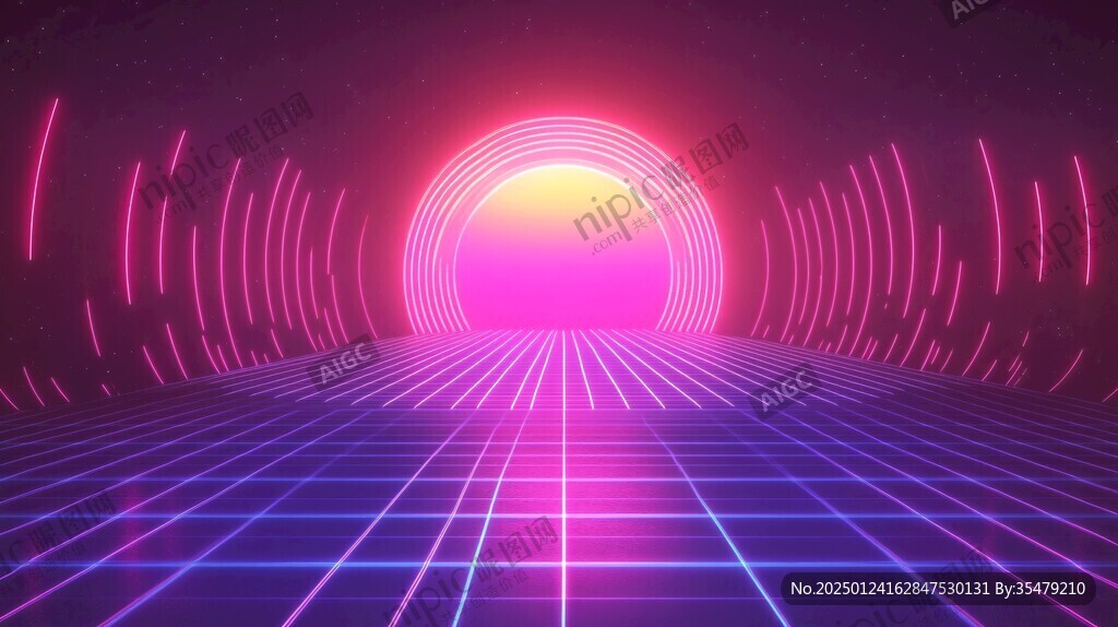 霓虹燈隧道