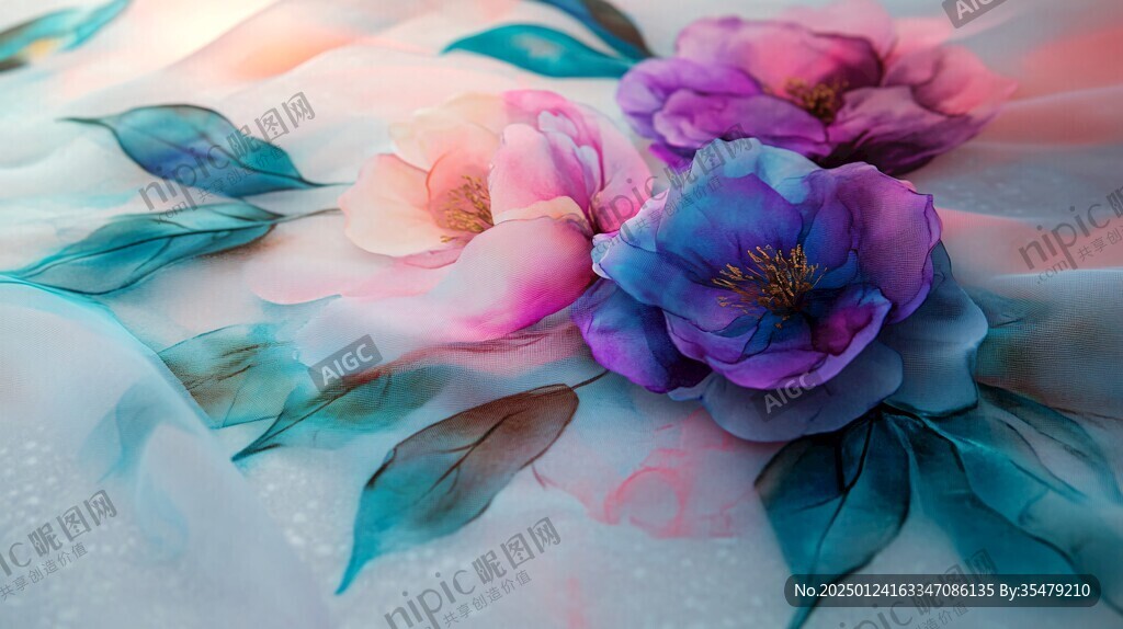 幻彩炫彩花朵