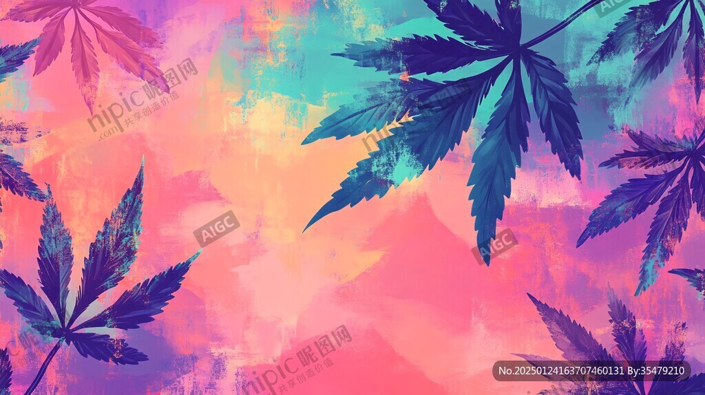 輕奢楓葉背景