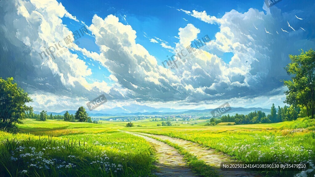 寬屏風(fēng)景畫