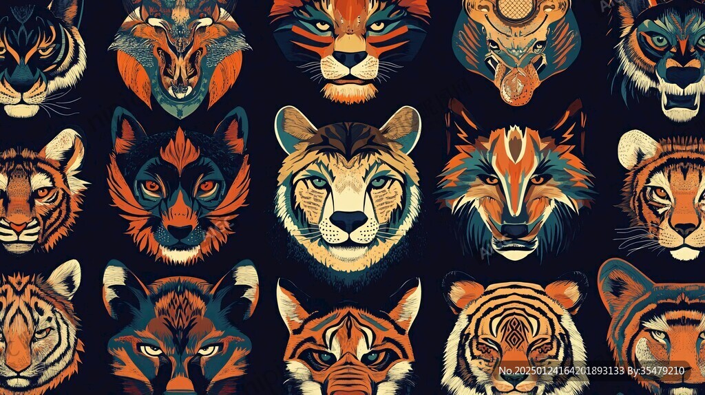 貓科動物頭部造型