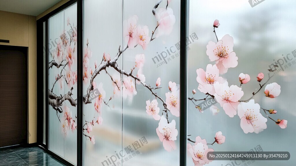 梅花大型高清壁畫