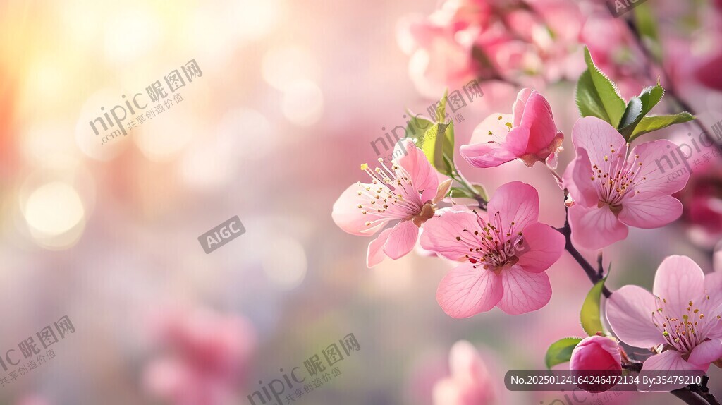 唯美桃花高清壁紙