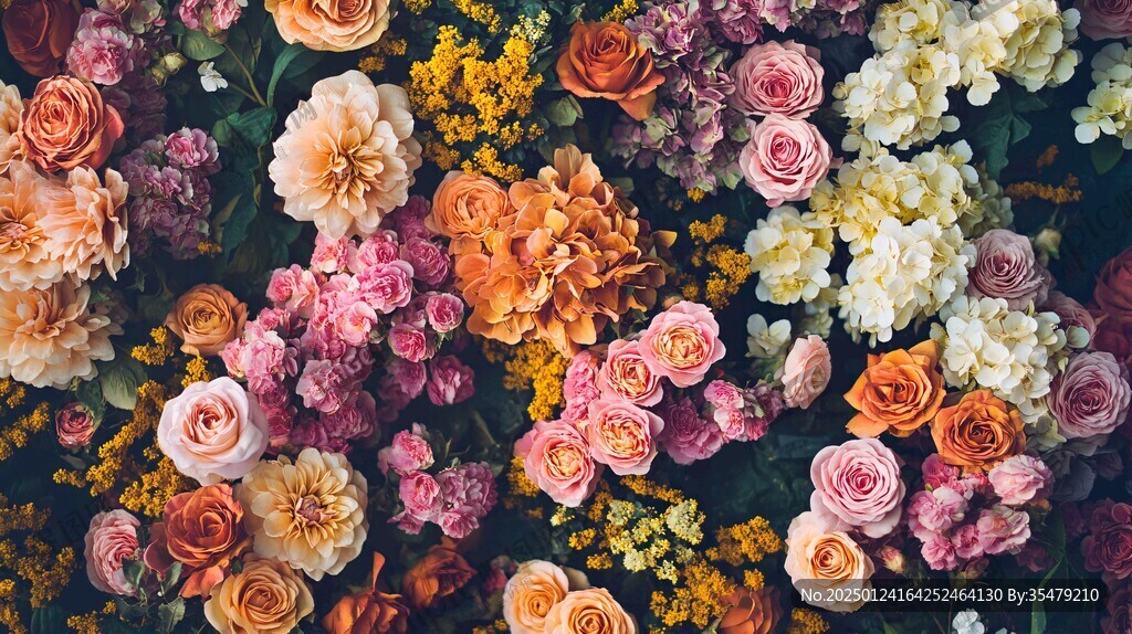 高清鮮花墻