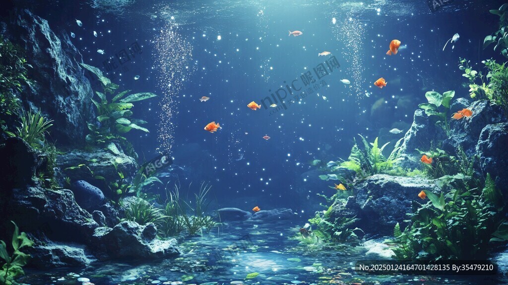 魚缸背景圖